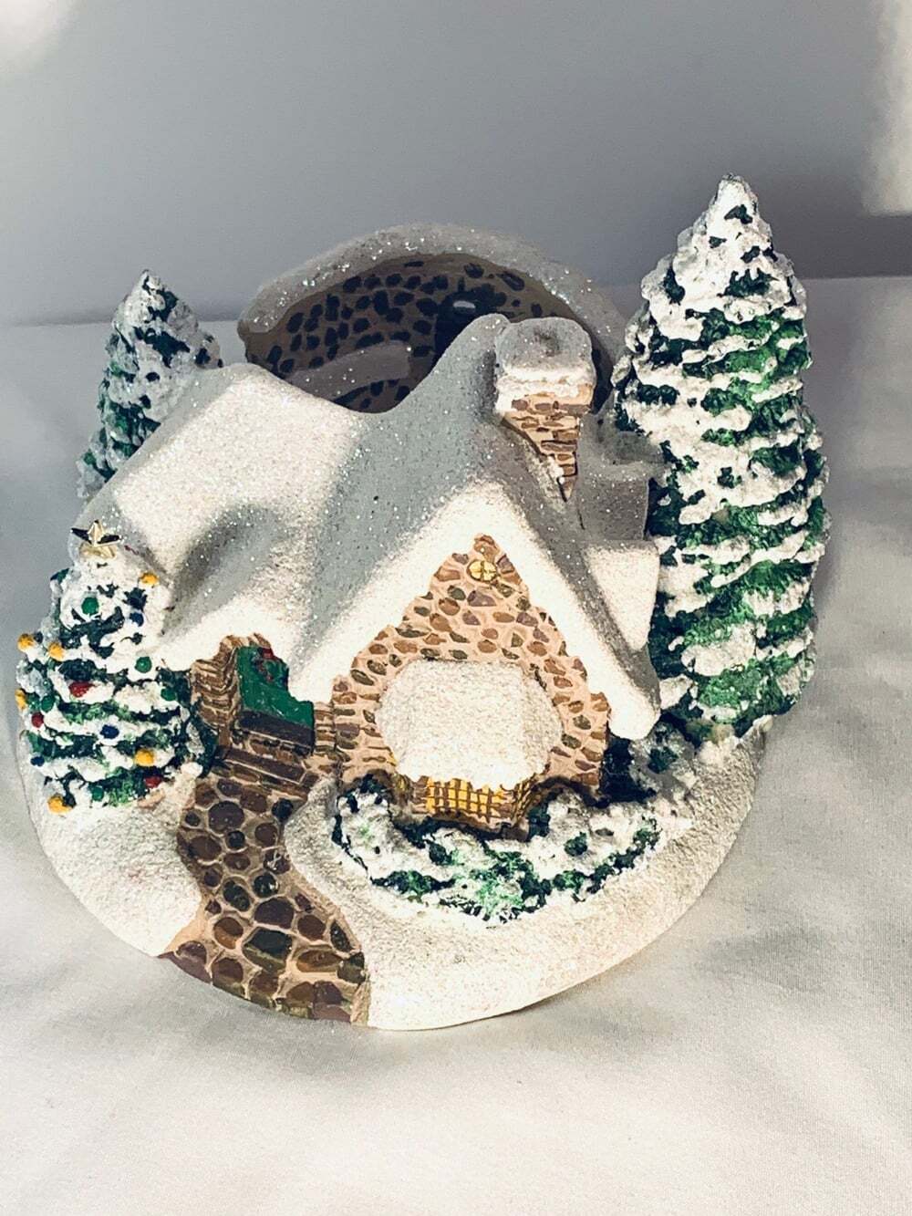 Christmas Candle Holder by Thomas Kinkade